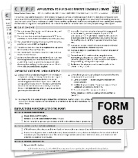 Form 685 graphic