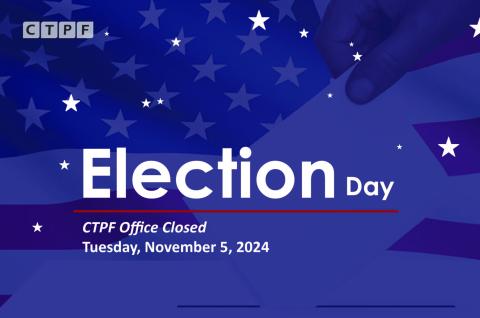 Election Day CTPF Office Closed Graphic