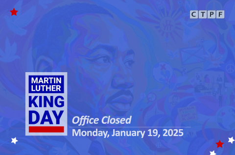 MLK Day CTPF Office Closed Graphic