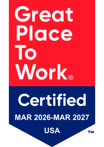Great Place to Work Certified Badge from March 2026 - March 2027